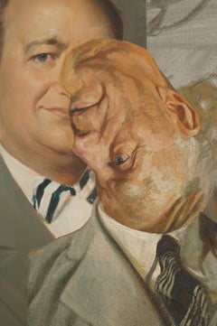 "The Collyer Brothers", Contemporary, Portrait, Mixed Media Painting, 2022