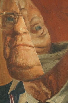 "El retiro del viejo pescador", pintura contemporánea en técnica mixta