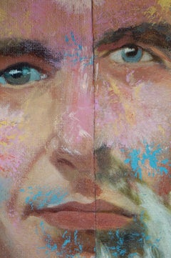 "An He Stayed Behind in Katmandu II", Contemporain, Portrait, Collage, Technique mixte