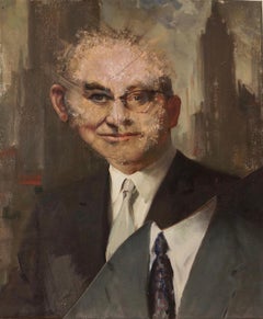 "The Greatest Possible Success", Portrait, Collage, Acrylic Painting