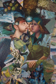 "Thoughts of the Great Outdoors", Contemporary, Collage, Acrylic Painting