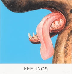 Double Play: Feelings -- Screen Print, Artists for Obama, Dog by John Baldessari