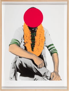 Hero, 2017 Screenprint in Colors on Archival Pigment Print by John Baldessari