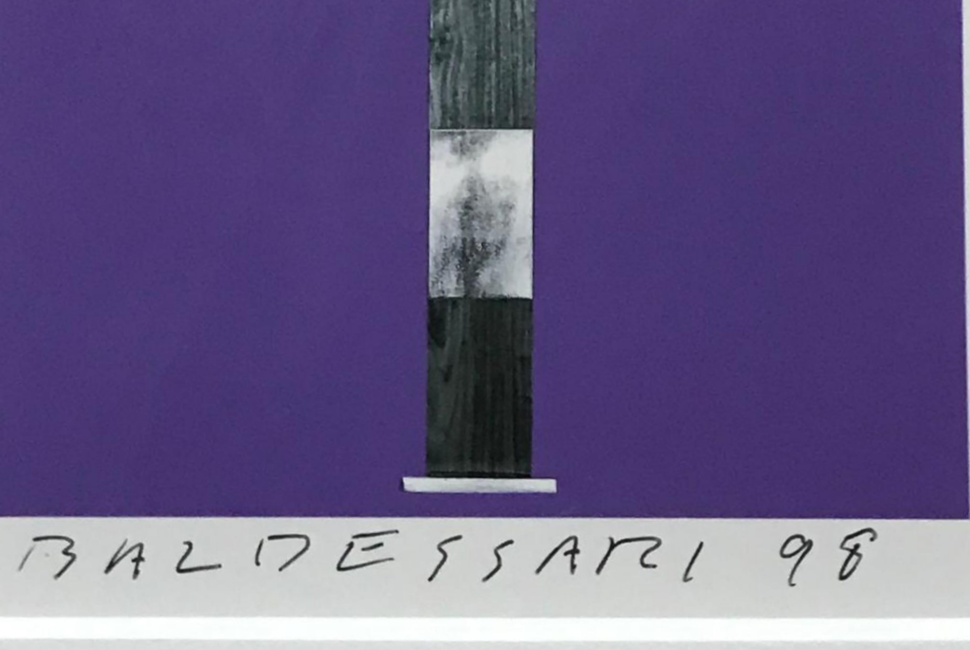 JBCRIAL1VY-98, famed print for ACRIA series, Hand signed, Unique variant, Framed - Conceptual Print by John Baldessari