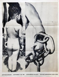 Poster della mostra di John Baldessari 1987 (John Baldessari & Baldessari at Sonnabend 1987)