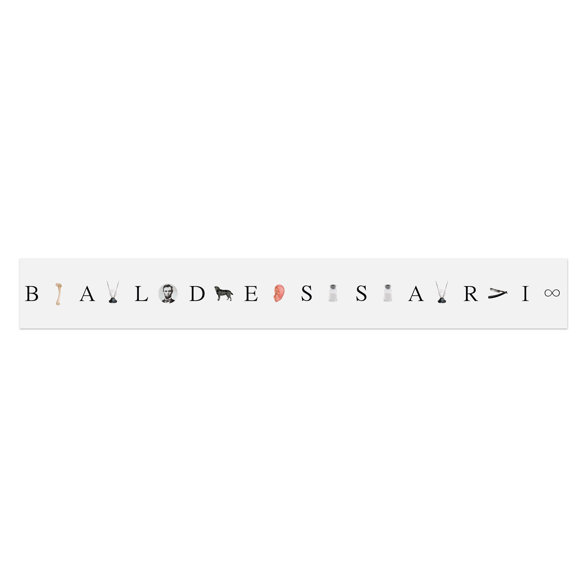 John Baldessari, Give me a B, give me an A... - Estampe signée, 10-Part Leporello