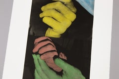 John Baldessari, « Main et menton » (avec les mains entrelacées)