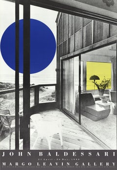 John Baldessari-Margo Leavin Gallery-38.5" x 26.25"-Poster-1990-Pop Art-Gray