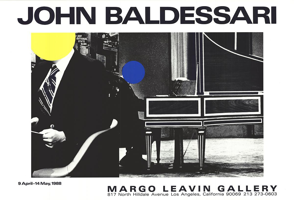 Sku: CB7449
Artist: John Baldessari
Title: Margo Leavin Gallery
Year: 1988
Signed: No
Medium: Offset Lithograph
Paper Size: 27 x 40 inches ( 68.58 x 101.6 cm )
Image Size: 19.5 x 31.5 inches ( 49.53 x 80.01 cm )
Edition Size: Unknown
Framed: