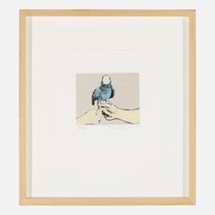 John Baldessari 'Panel #2' with Parrot, Signed, Limited Edition Print