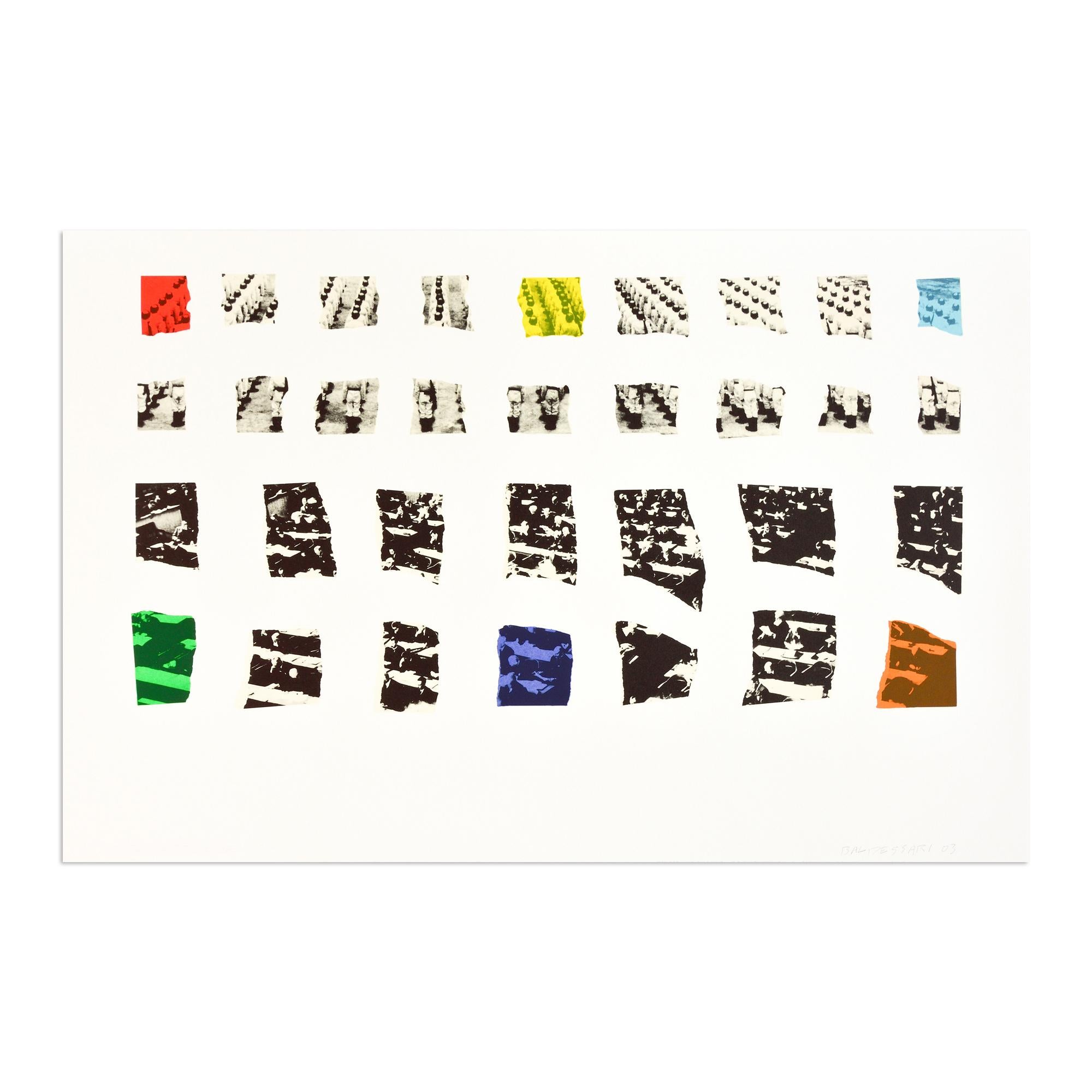 John Baldessari: Two Assemblages (with R, O, Y, G, B, V Transparent), Signed For Sale 1