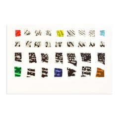 John Baldessari: Zwei Assemblagen (mit R, O, Y, G, B, V, Transparent), signiert