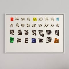 John Baldessari: Zwei Assemblagen (mit R, O, Y, G, B, V, Transparent), signiert