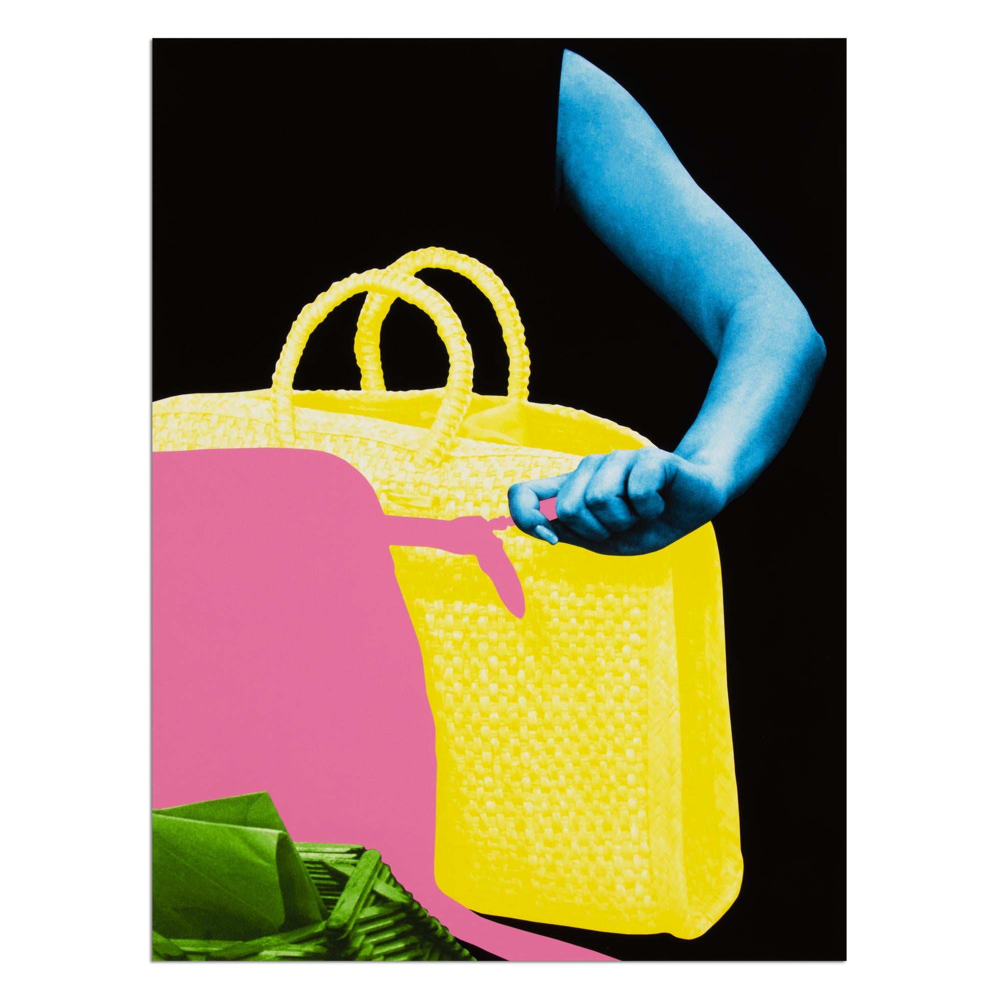 John Baldessari, Two Bags and Envelope Holder - Conceptual Art, Signed Print For Sale 1