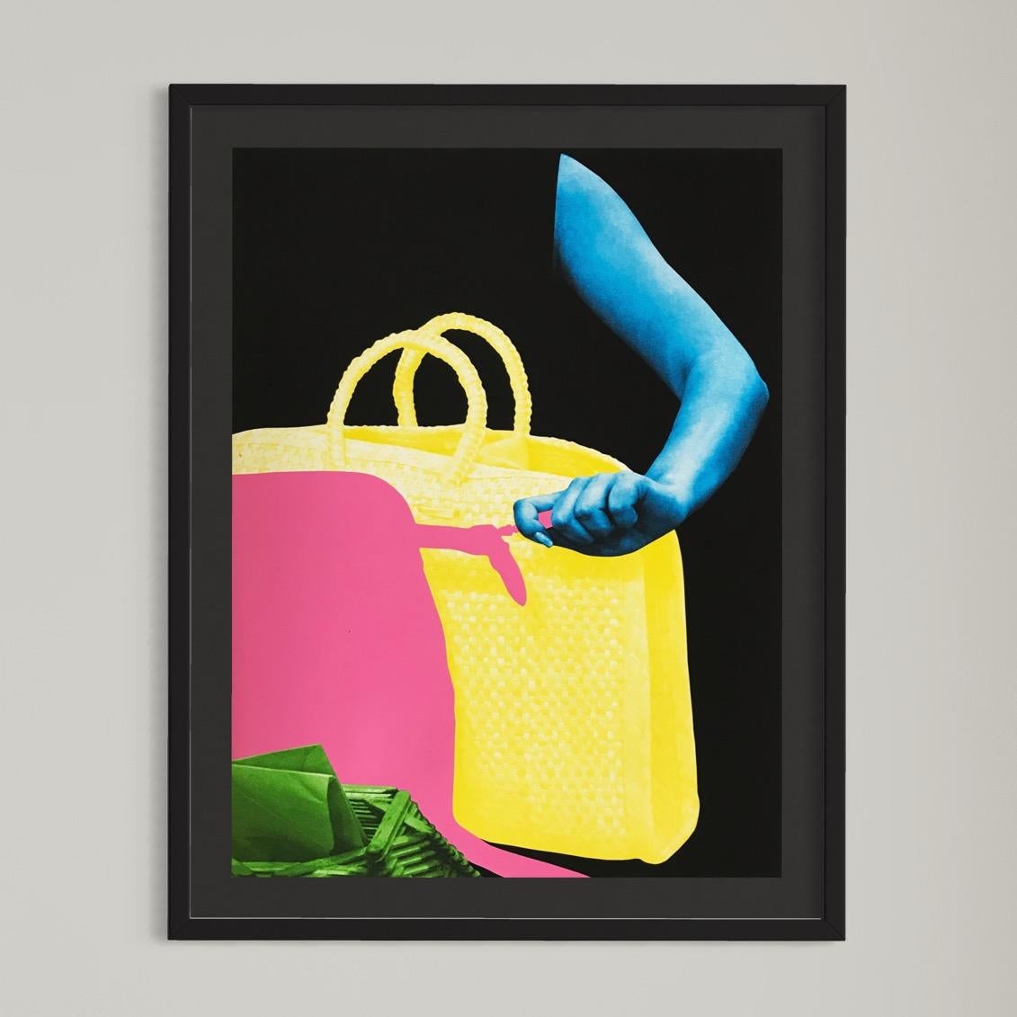 John Baldessari, deux sacs et porte-enveloppe - Art conceptuel, imprimé signé