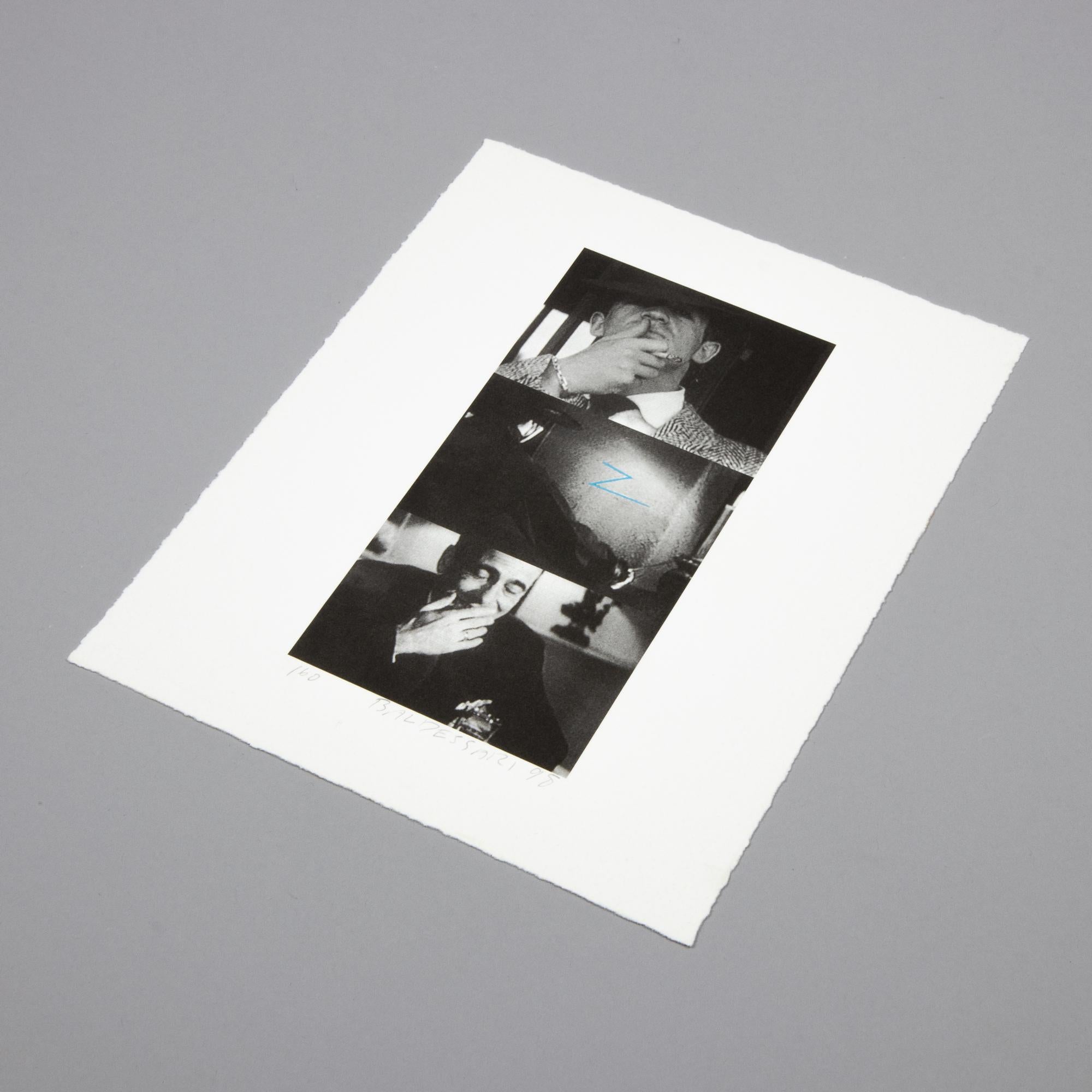 John Baldessari, Zorro (Two Gestures and One Mark) - Hand-Signed Print For Sale 1