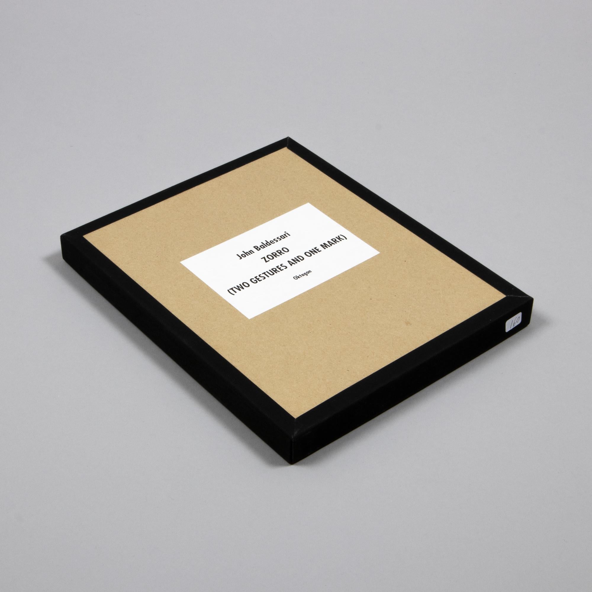 John Baldessari, Zorro (Two Gestures and One Mark) - Hand-Signed Print For Sale 5