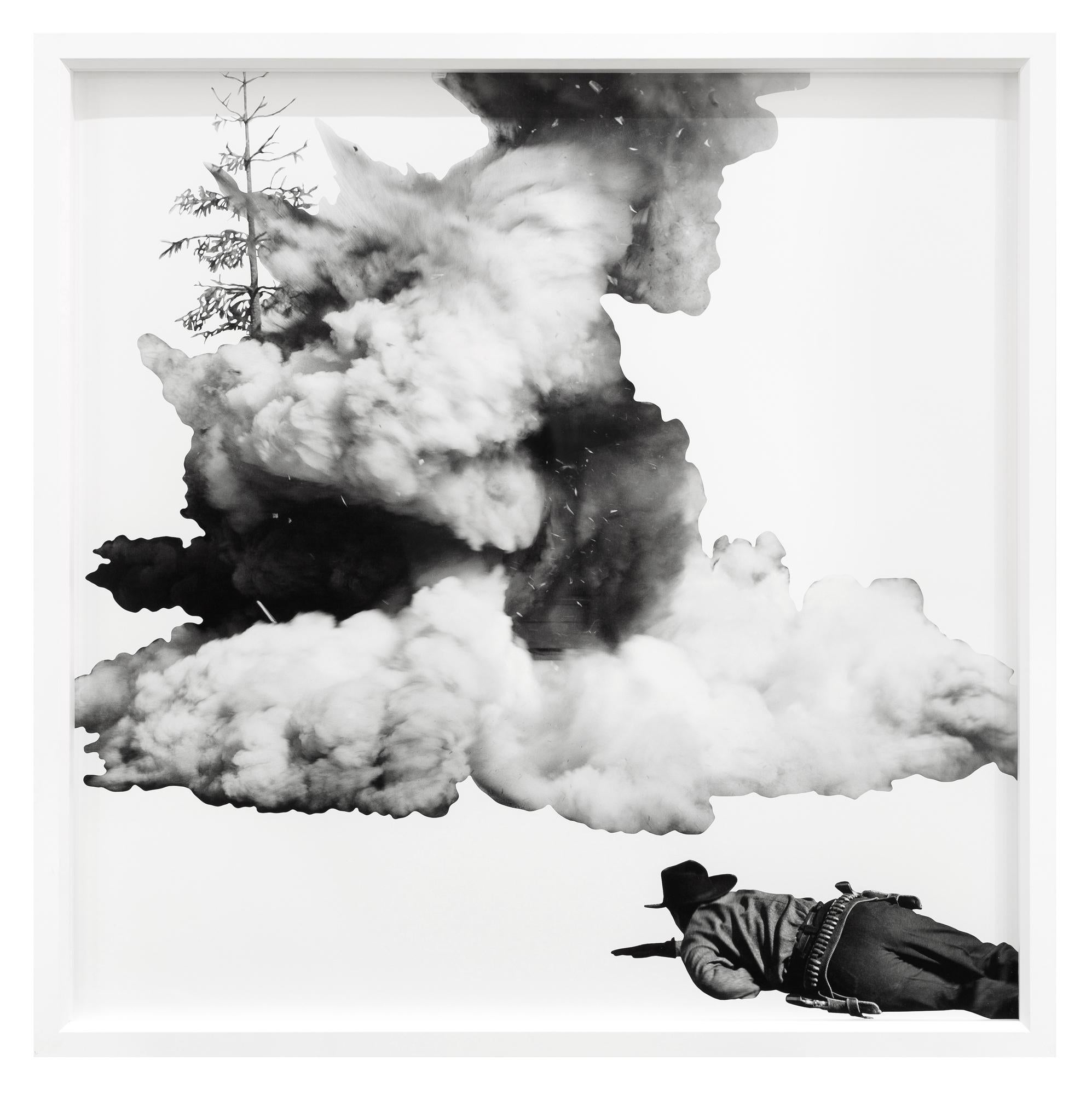 Smoke, Tree, Shadow, and Person - Print by John Baldessari