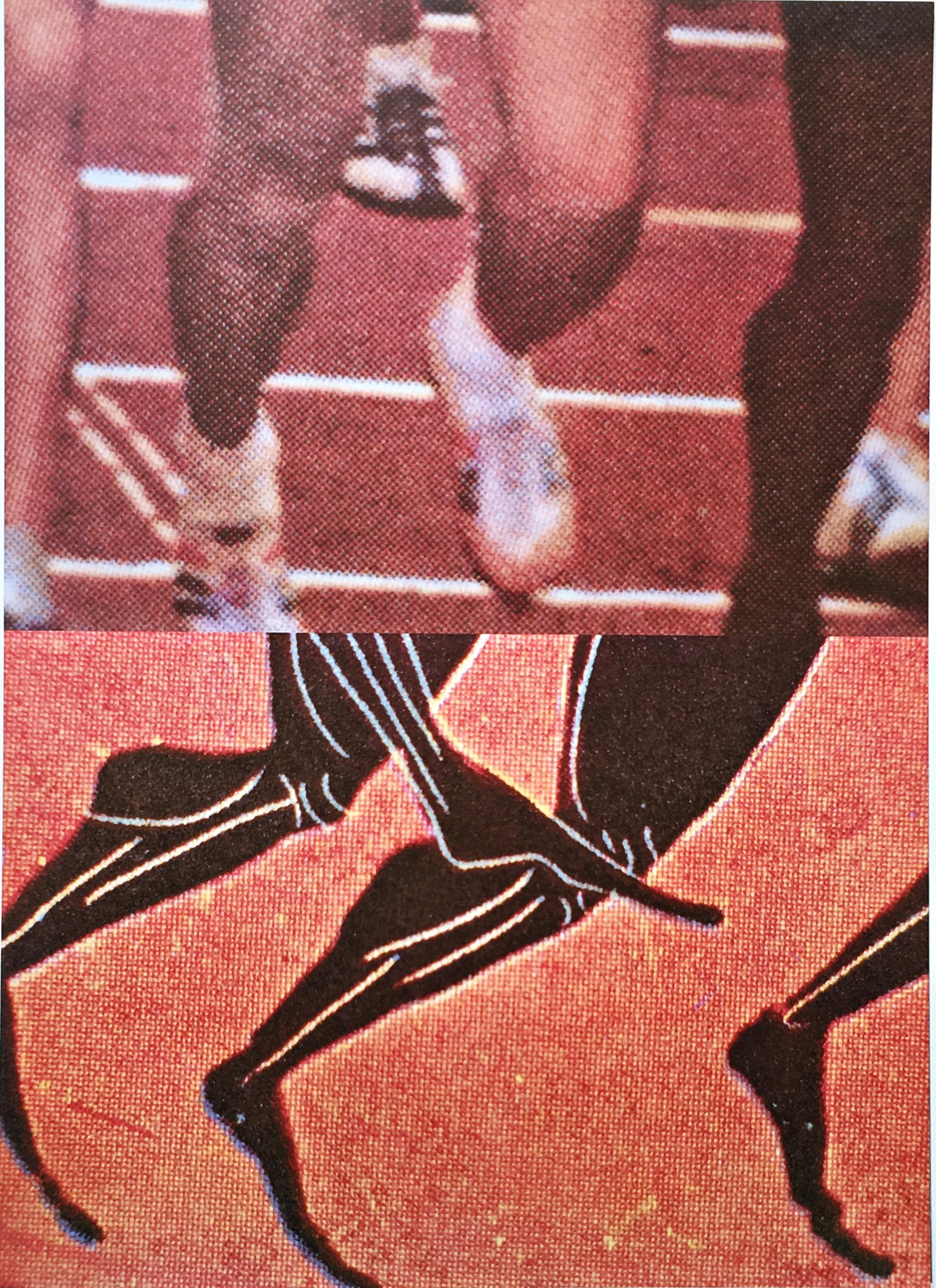 The Sprinters, for the 1984 Los Angeles Olympics, with official COA - Print by John Baldessari