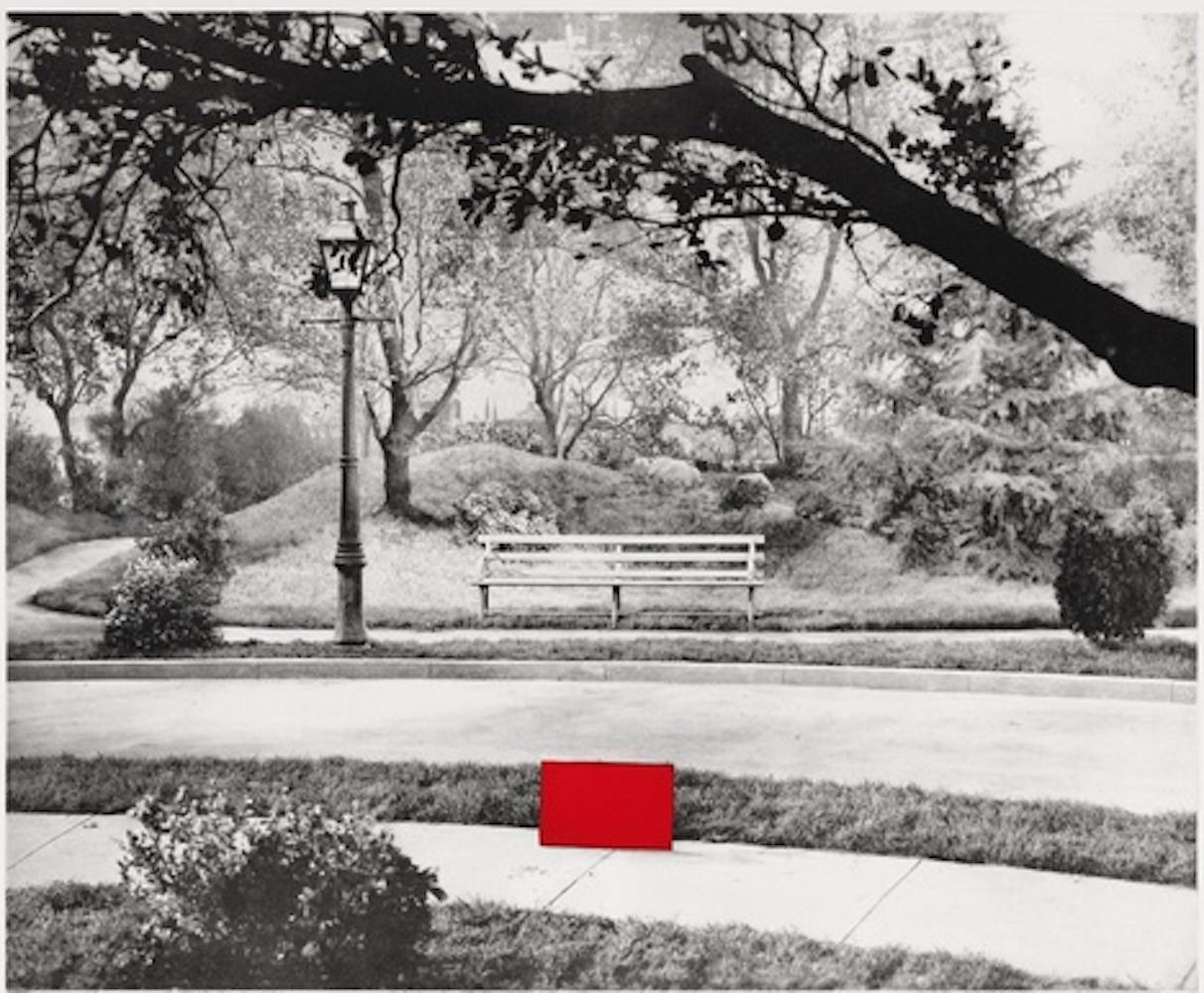 John Baldessari (June 17, 1931 - January 2, 2020, American)
Two Sets (One with Bench)
1989-1990
Photogravure with aquatint
47 3/8 29 5/8 in.
Artist's Proof (A.P)
Pencil signed and numbered

A pioneering force in Conceptual art, John Baldessari