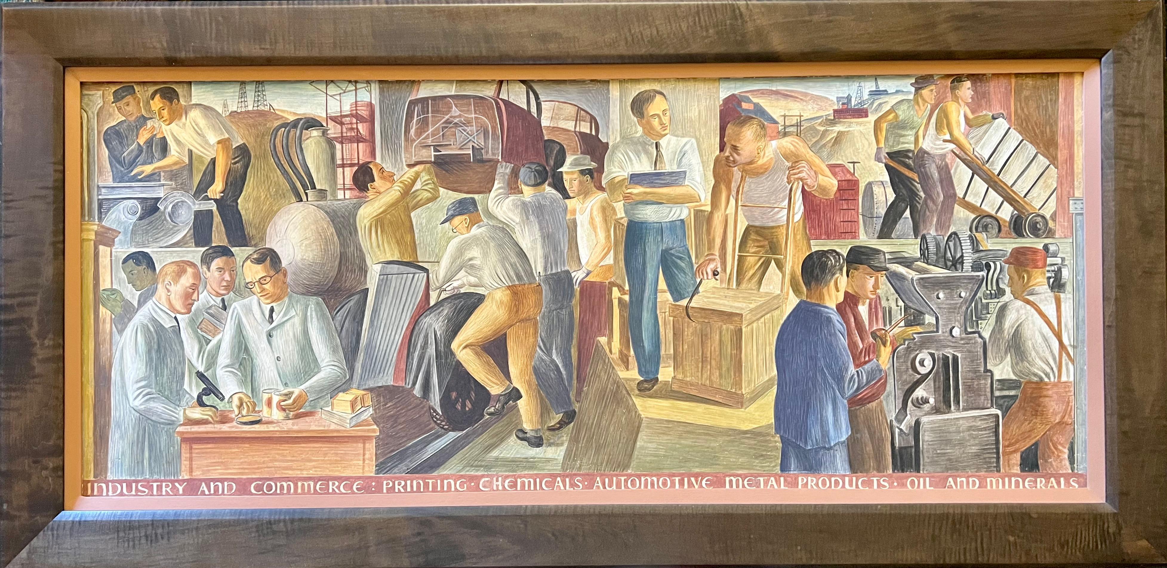 Industrie und Handel – Painting von John Ballator