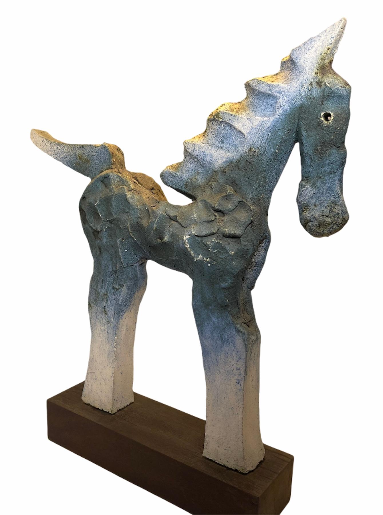 Hand-Crafted John Balossi Horse Sculpture