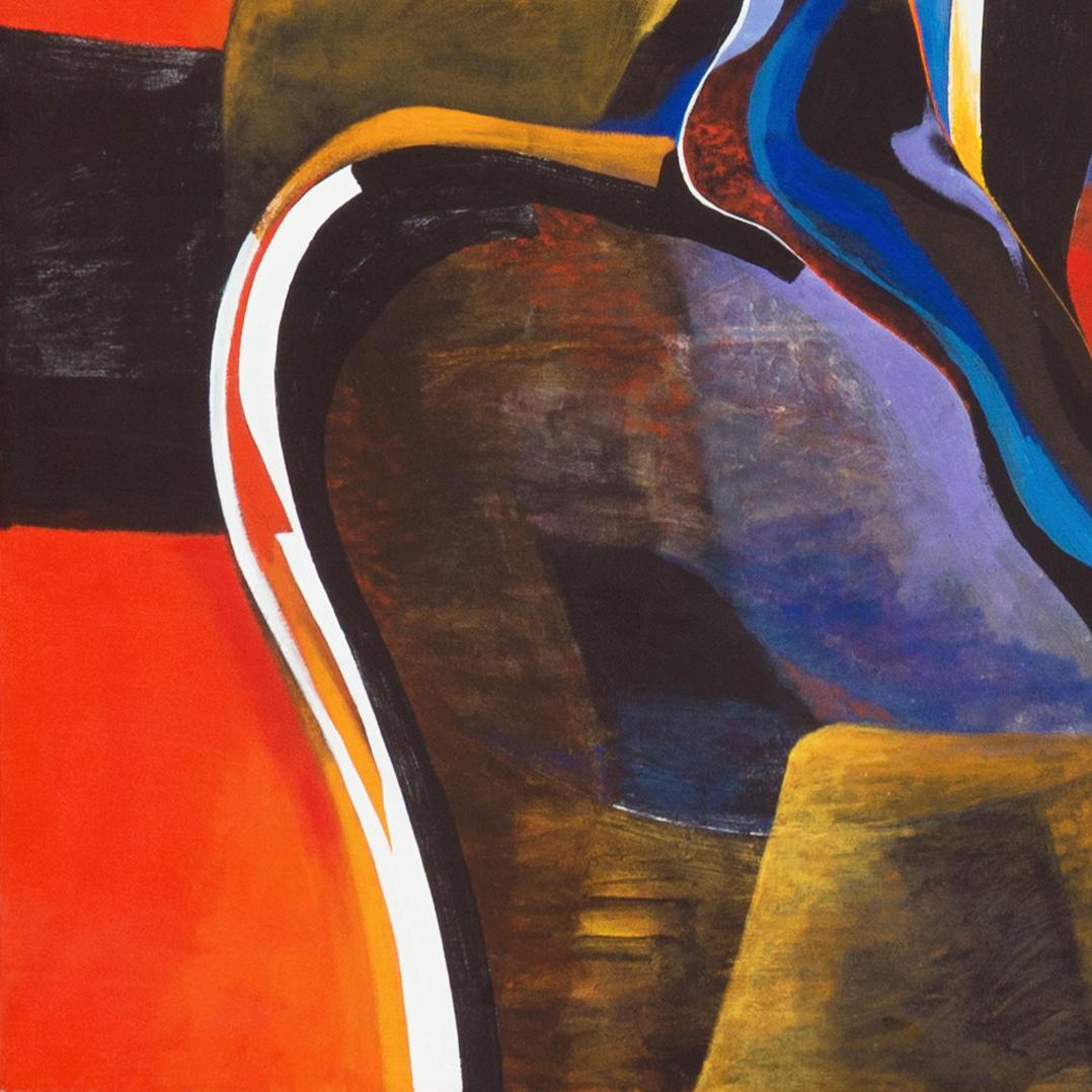 'Spirit Rider, Red Sky', Paris, NYMoMA, Columbia, Museo de Arte de Puerto Rico - Modern Painting by John Balossi