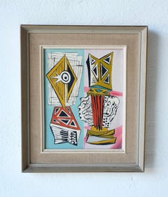 John Banting (British, 1902-1972), Untitled, Oil On Board, 1960