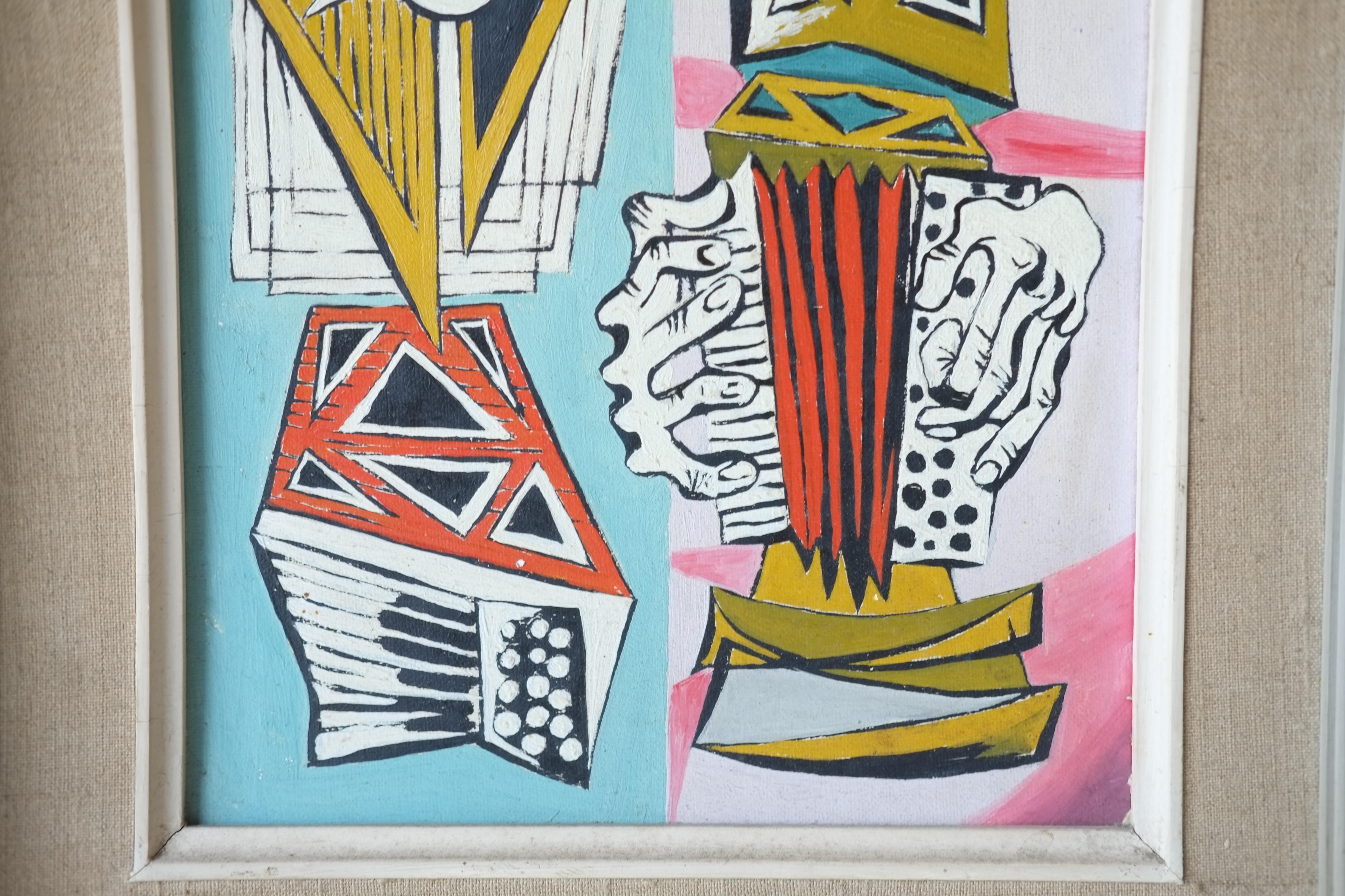 John Banting (britisch, 1902-1972), Ohne Titel, Öl auf Karton, 1960 (Leinwand) im Angebot