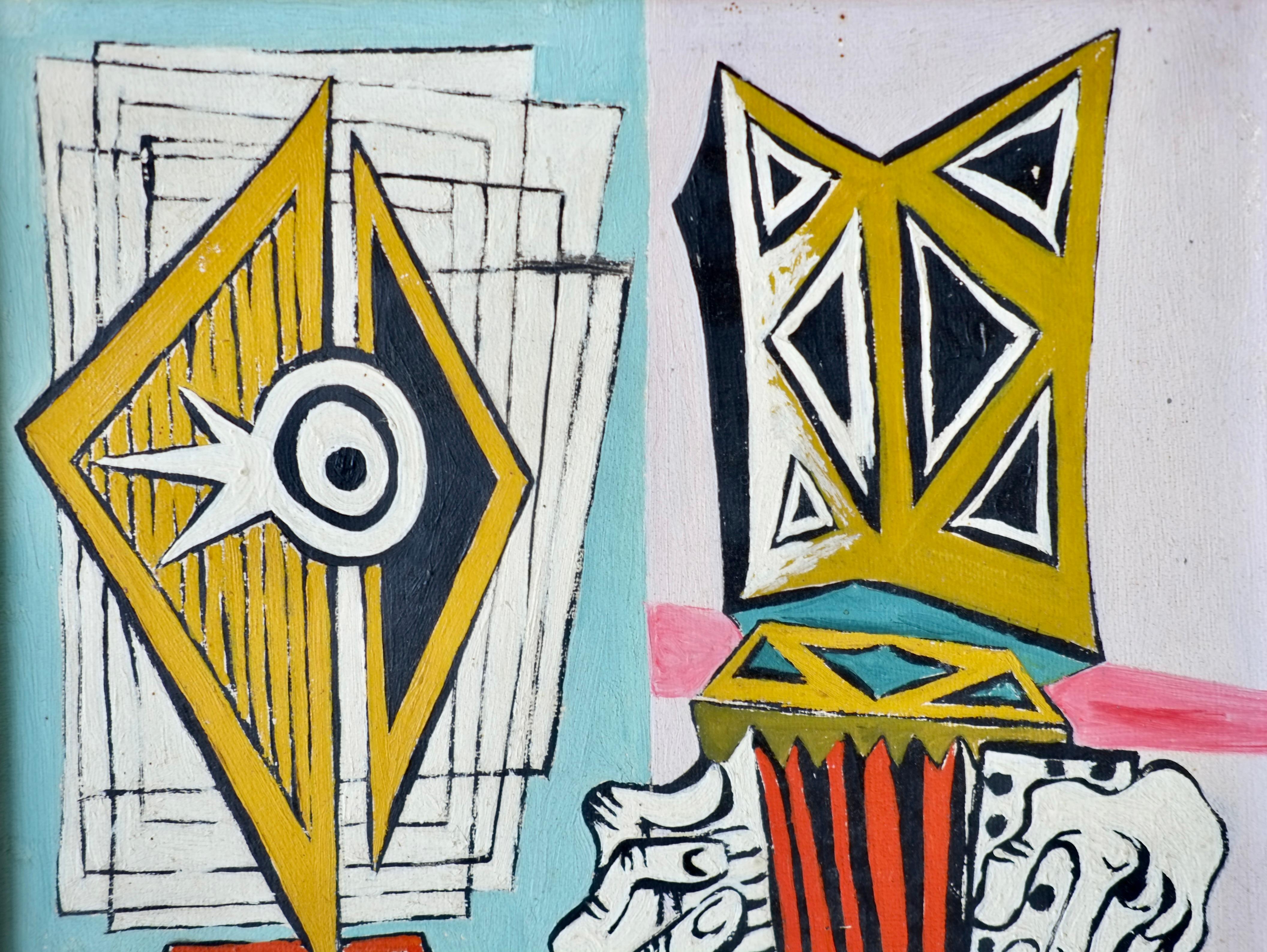 John Banting (britisch, 1902-1972), Ohne Titel, Öl auf Karton, 1960 im Angebot 1