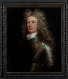 Ritratto di gentiluomo, David Erskine, 13° Laird of Dun, con indosso un'armatura c.1700