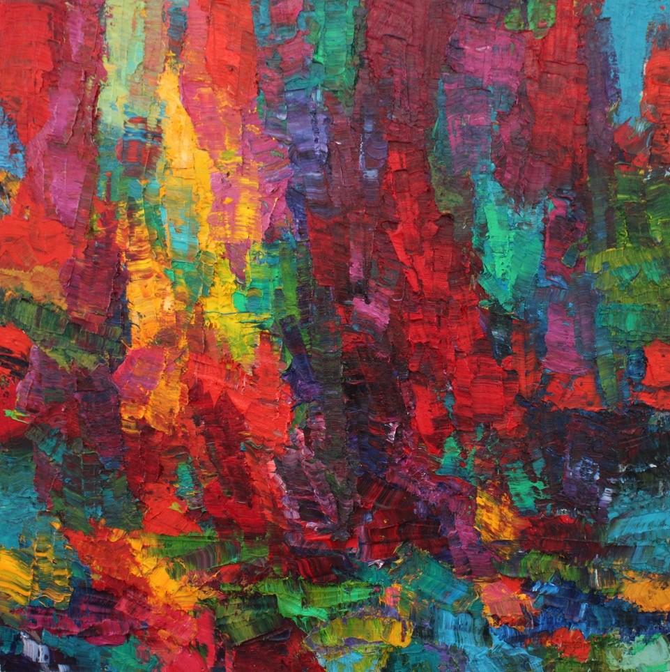 Abstract Painting John Barkley - Tout ce qui est passionné