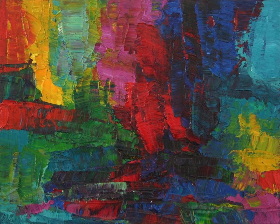 John Barkley Abstract Painting - Amalgam