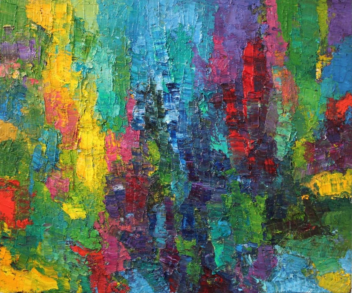 Farbe taucht auf #7 – Painting von John Barkley