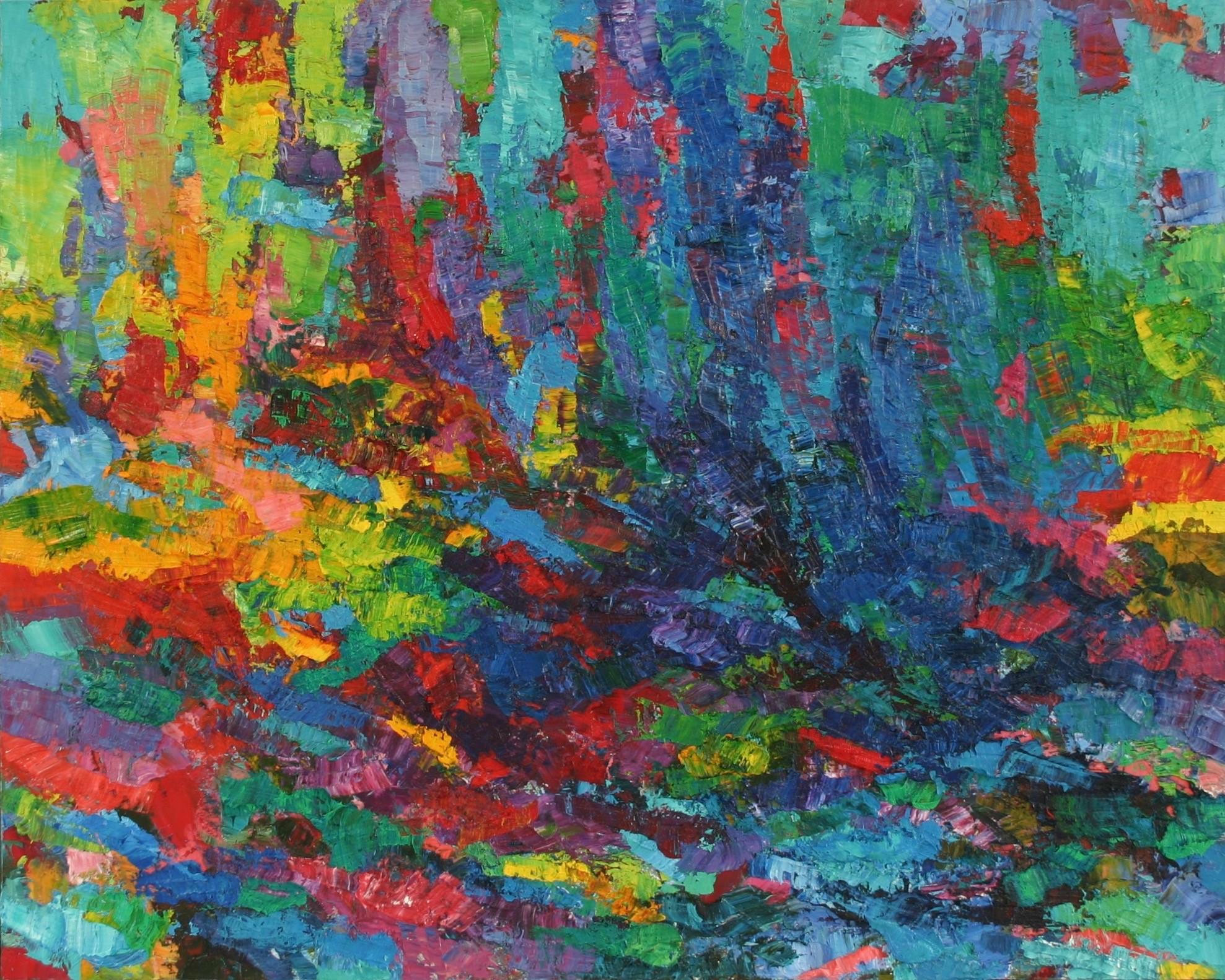 John Barkley Abstract Painting - Cosmic Garden Seed