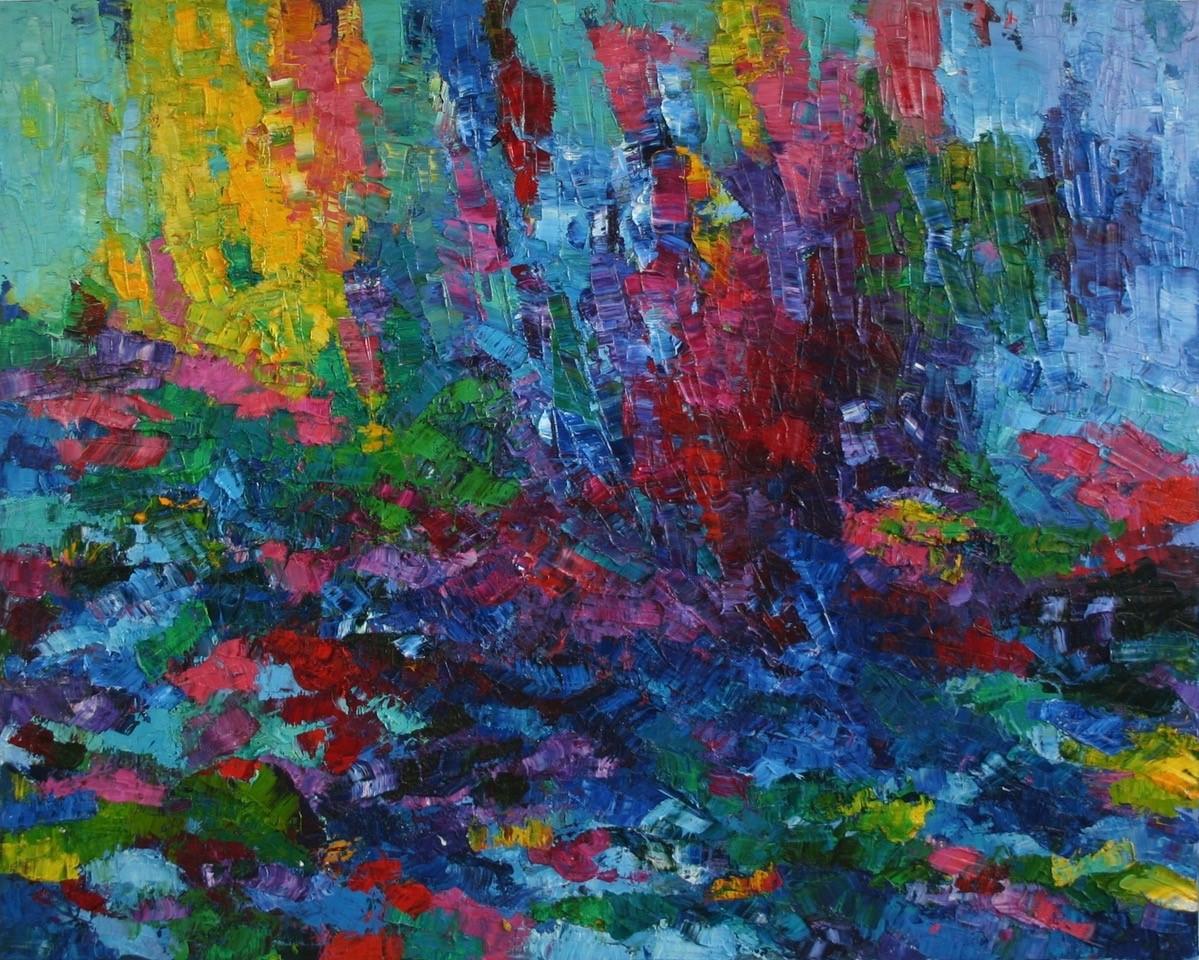 John Barkley Abstract Painting - Cosmic Shift