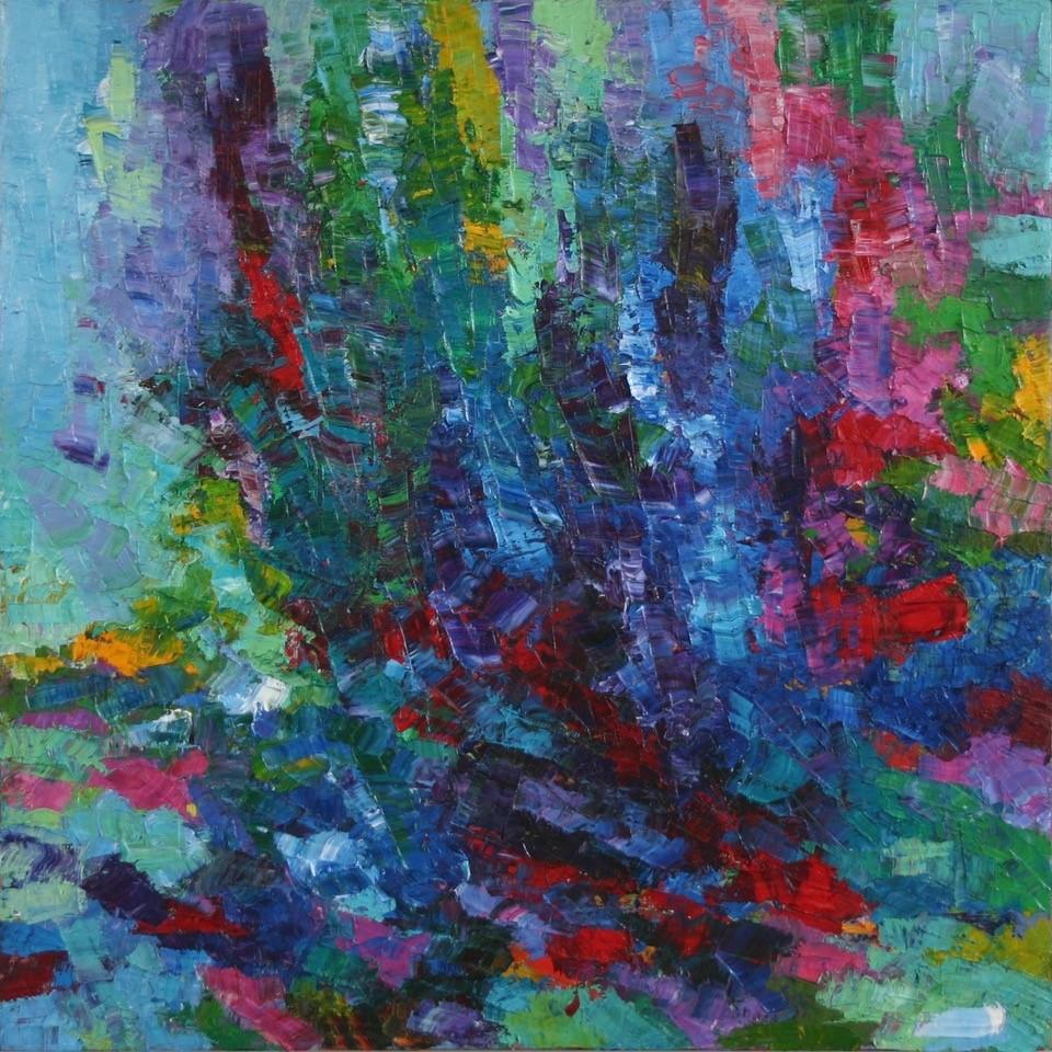 John Barkley Abstract Painting - Existing Within