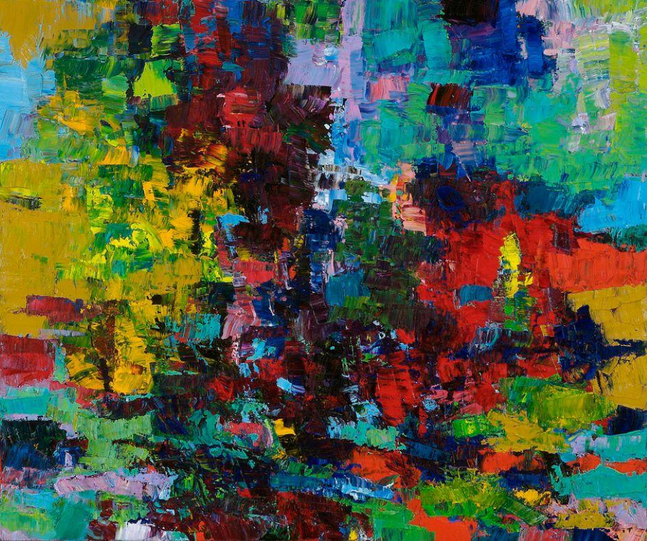 Abstract Painting di John Barkley - Terreno interno