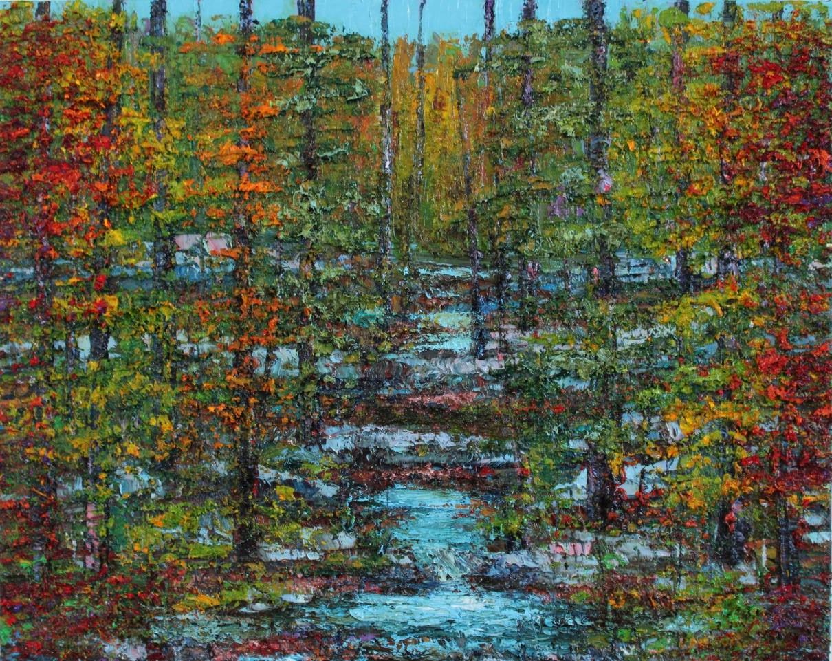John Barkley Abstract Painting - Park Terrain