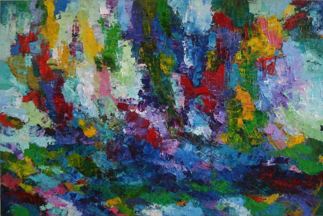 Abstract Painting de John Barkley - Dentro de los Reinos