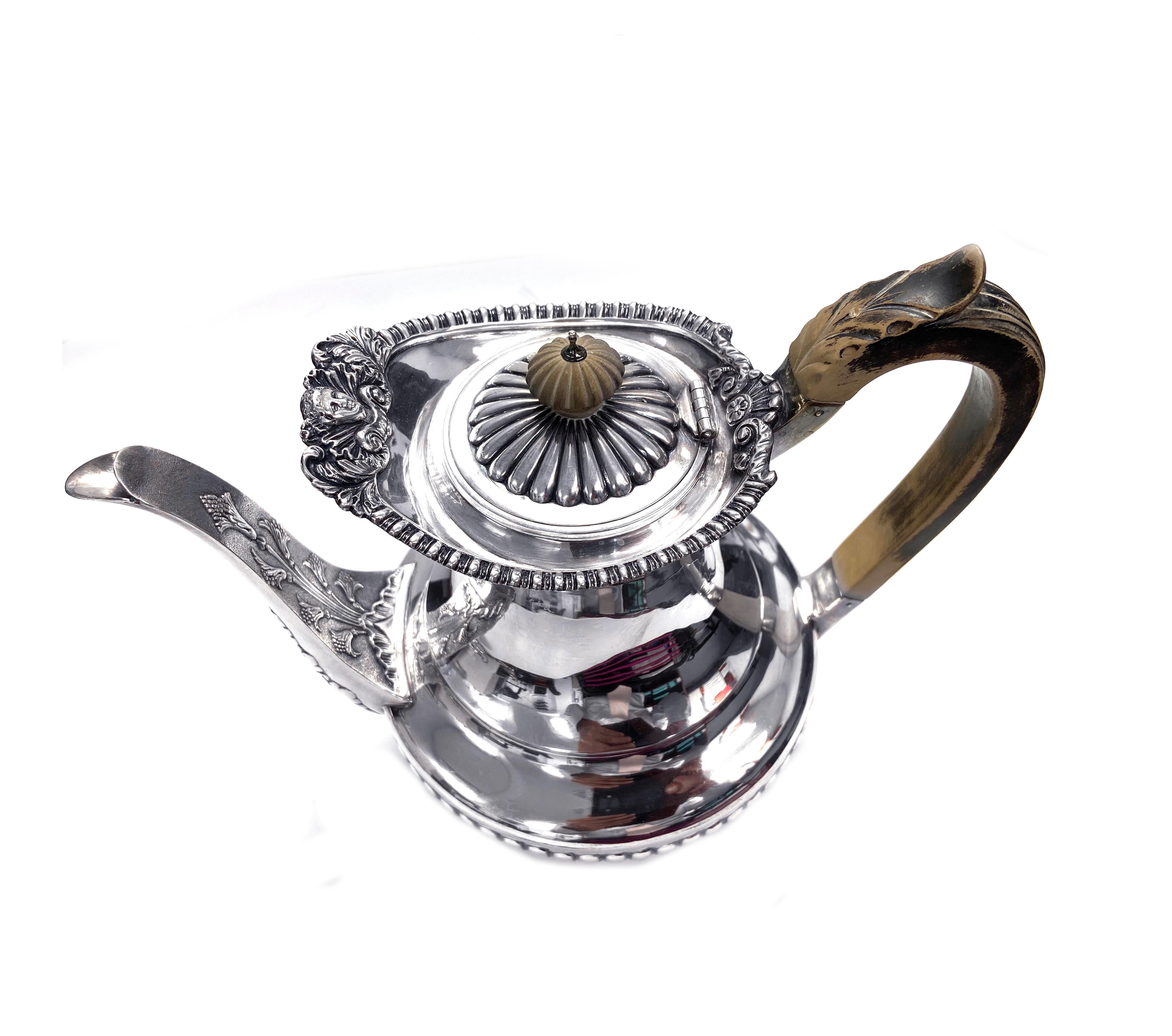 John Barnard & Son English Sterling Silver Tea and Coffee Set, London, 1898 5