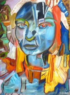 Blue Mystery, Painting, Oil on Canvas