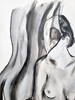 Due nudi, Pittura, Acrilico su carta