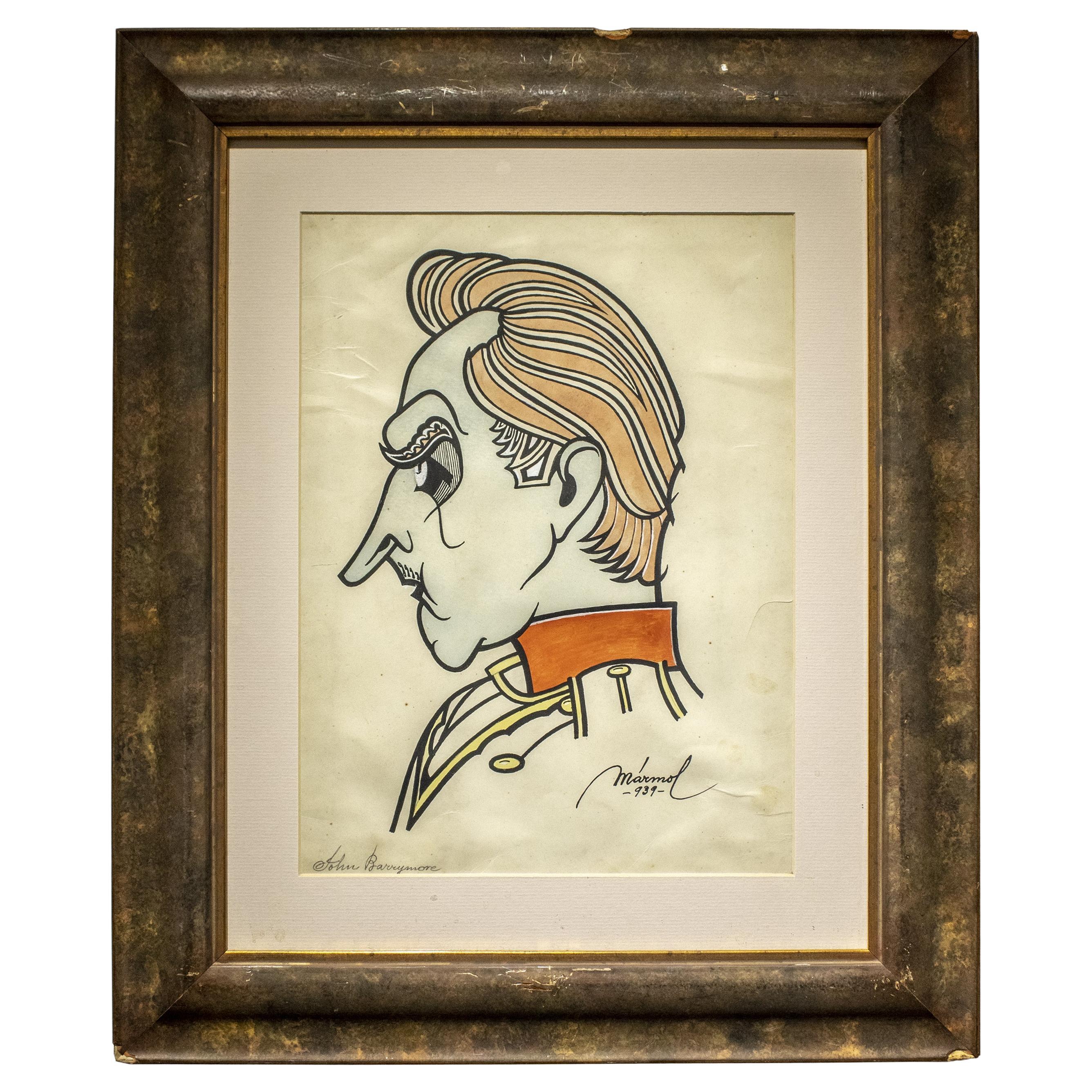 Handrawing Robert Taylor Original Handrawing Portrait by Mármol, Spain, 1939 For ...