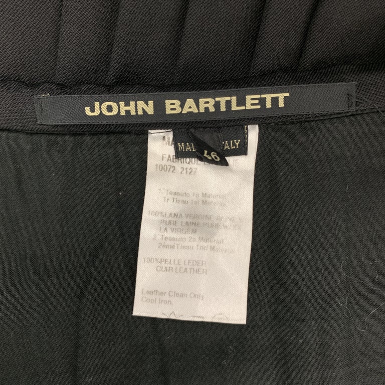 JOHN BARTLETT Size 30 Black Pleated Wool Half Kilt Skirt at 1stDibs ...