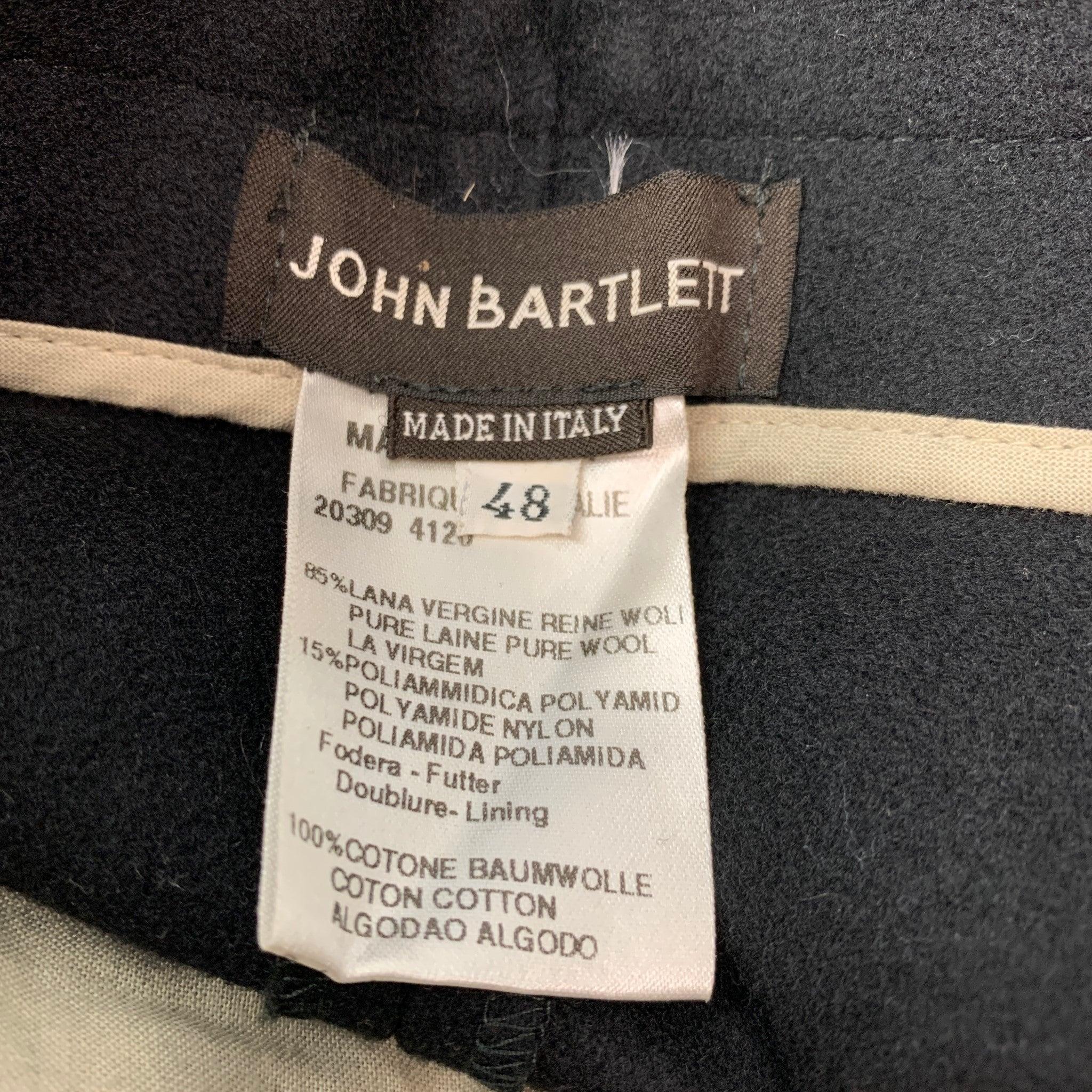 Men's JOHN BARTLETT Size 32 Black Wool  Polyamide Cargo Casual Pants For Sale