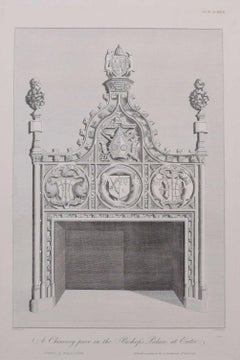 Chimney Piece in the Bishop Palace at Exeter (1797), engraving by James Basire