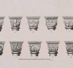 Architectural Details of St Albans Cathedral (1810), engraving by James Basire