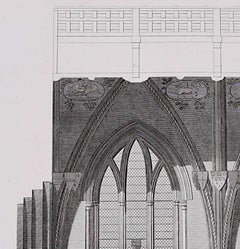 Architectural Details of St Albans Cathedral (1810), engraving by James Basire