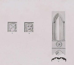 Design Fragments of St Albans Cathedral (1810), engraving by James Basire